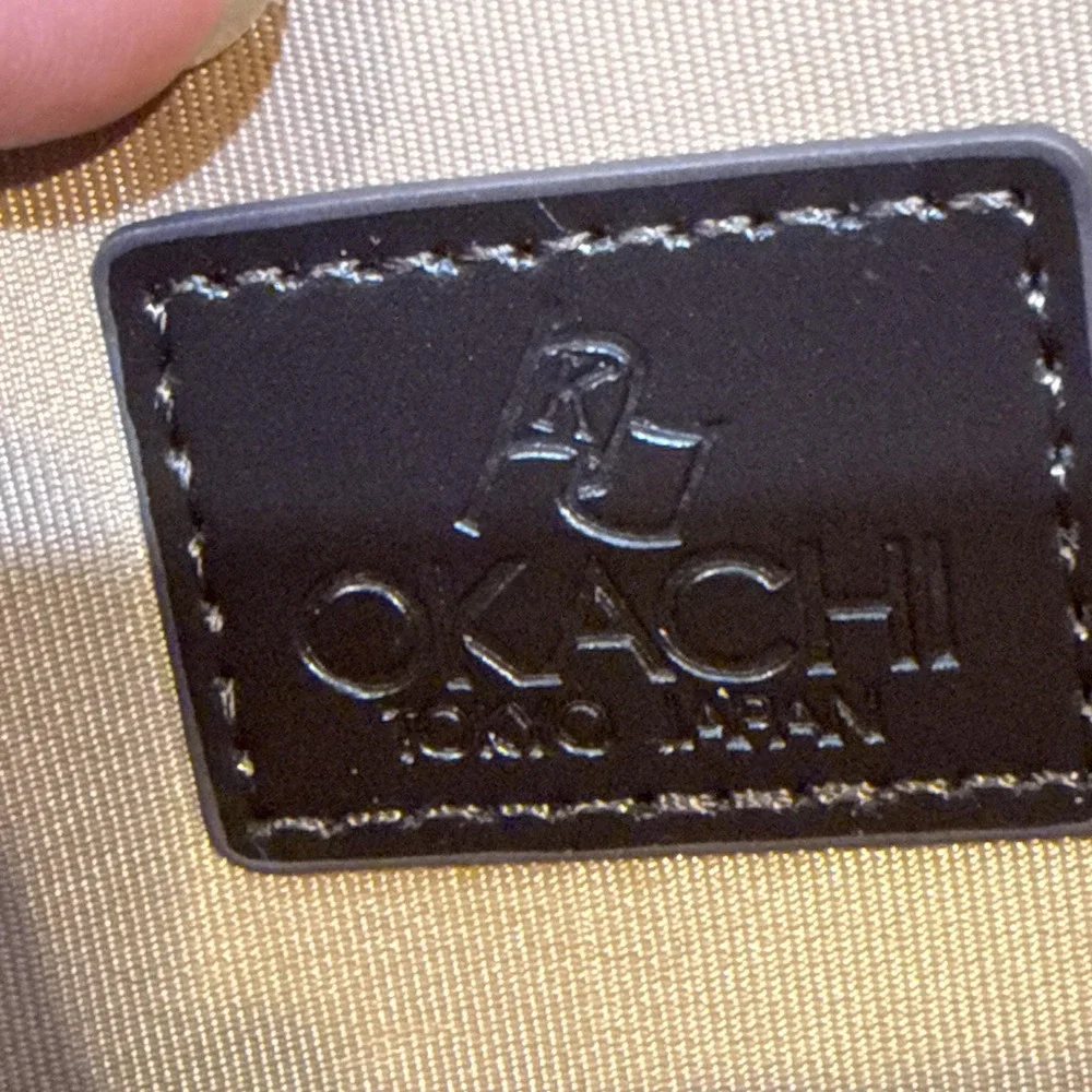 Okachi Leather Zip Around Wallet Dark Brown Continental Japan‎ Card Slots